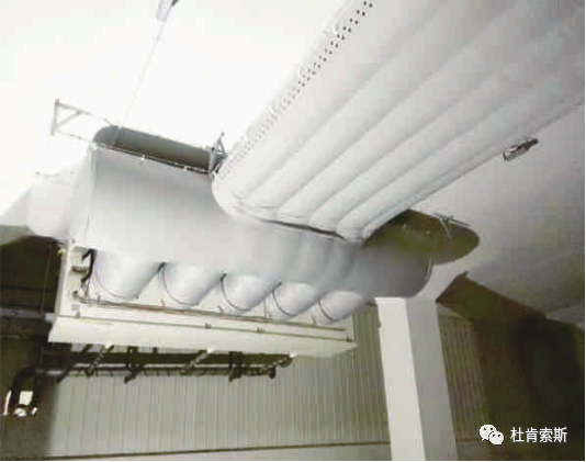 金沙js9线路中心索斯柔性风管应用在冷库