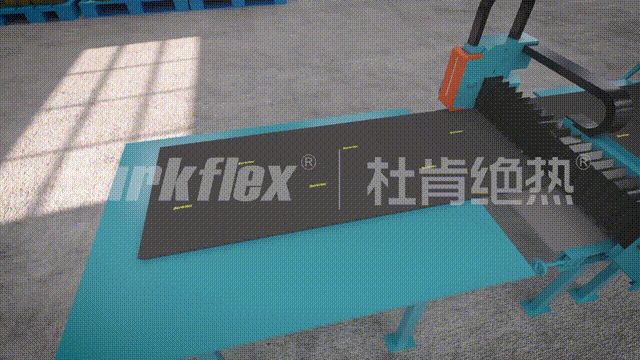 ▲金沙js9线路中心绝热橡塑保温风管整片式密封施工手艺